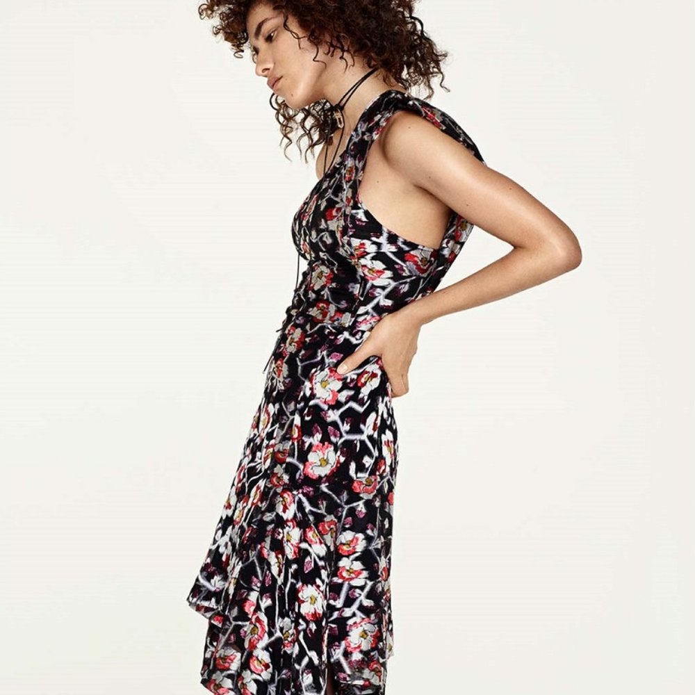 Isabel Marant Floral Print Midi Dress Size 40